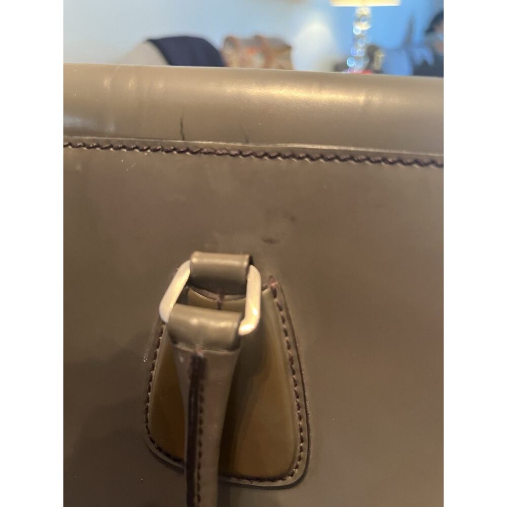 Prada Spazzolato Glossy Matte Gray Patent Leather - Picture 8 of 13